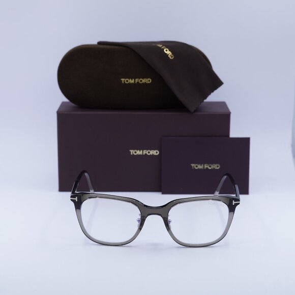 Tom Ford FT5776-D-B 020 Square Eyeglasses 53m - Grey/Blue Light Block - Picture 3 of 9